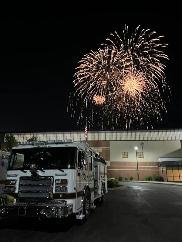 Great display of fireworks tonight at Mokena Main Park! Mokena Fire